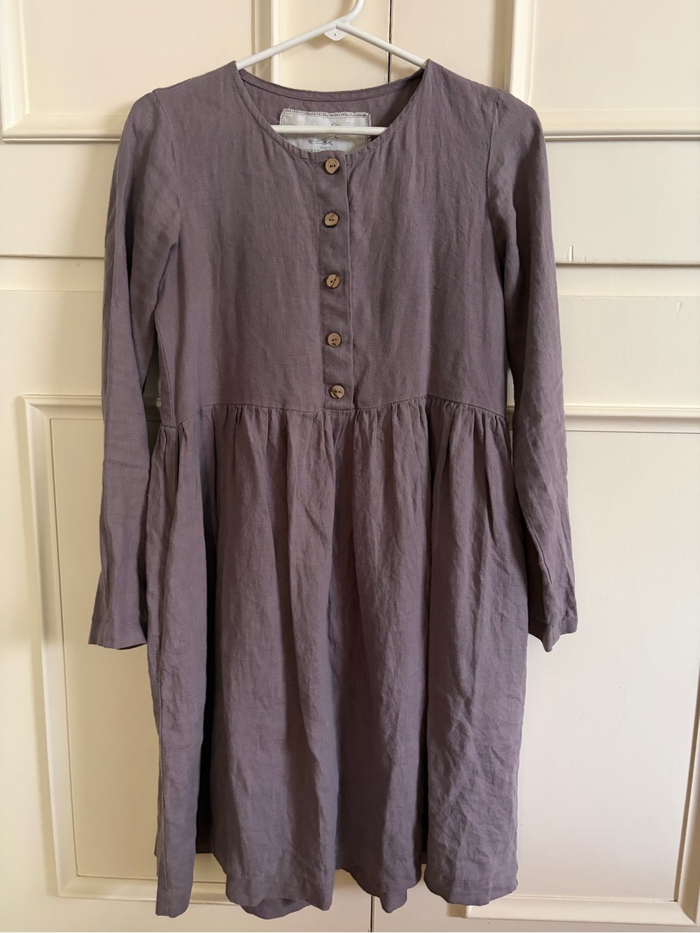notPERFECTLINEN Mama Long-Sleeve Linen Dress